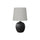 Lighting, 19''H, Table Lamp, Black Resin, Grey Shade, Transitional - Monarch