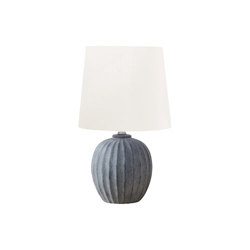 Lighting, 19''H, Table Lamp, Grey Resin, Ivory / Cream Shade, Transitional - Monarch