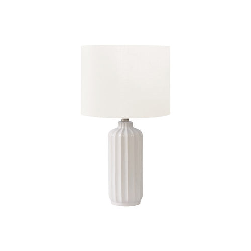 23''H, Table Lamp, Cream Ceramic, Ivory / Cream Shade, Contemporary, Modern - Monarch