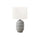 22''H, Table Lamp, Grey Ceramic, Ivory / Cream Shade, Contemporary, Modern - Monarch