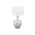 26''H, Table Lamp, Silver Glass, Ivory / Cream Shade, Contemporary, Modern - Monarch