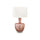 26''H, Table Lamp, Dusty Rose Glass, Ivory / Cream Shade, Contemporary, Modern - Monarch