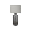 Lighting, 28''H, Table Lamp, Grey Glass, Grey Shade, Contemporary, Modern - Monarch