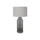 Lighting, 28''H, Table Lamp, Grey Glass, Grey Shade, Contemporary, Modern - Monarch