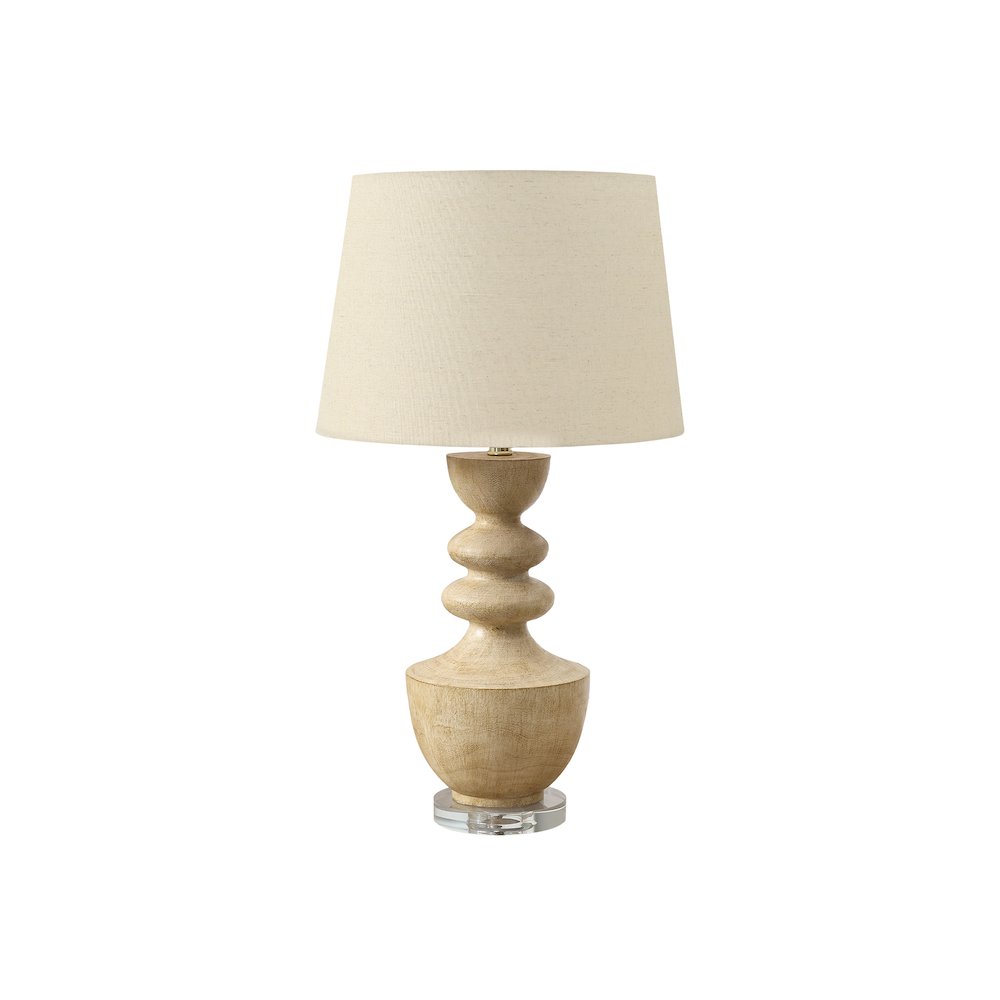 Lighting, 28''H, Table Lamp, Beige Resin, Beige Shade, Transitional - Monarch