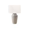 Lighting, 28''H, Table Lamp, Grey Ceramic, Ivory / Cream Shade, Transitional - Monarch