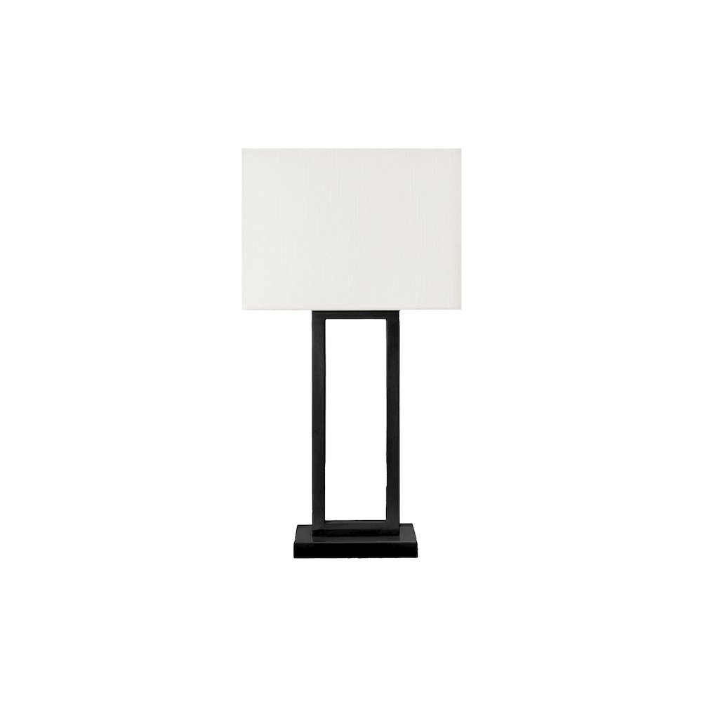 Lighting, Table Lamp, Usb Port Included, 28''H, Black Metal, Ivory / Cream Shade - Monarch