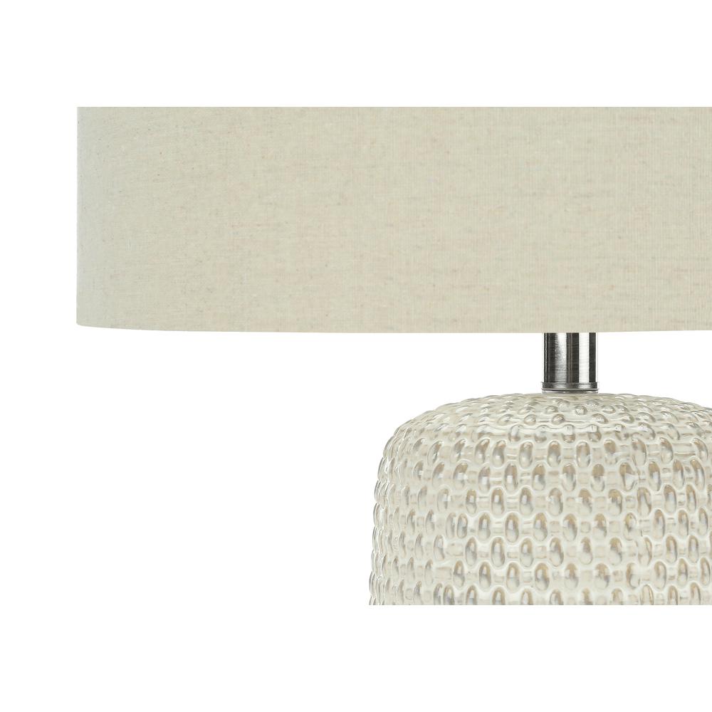 Lighting, 31''H, Table Lamp, Cream Ceramic, Beige Shade, Contemporary - Monarch