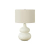 =''Lighting, 25''''H, Table Lamp, Ivory / Cream Shade, Cream Ceramic, Contemporary - Monarch