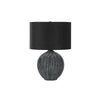Lighting, 23''H, Table Lamp, Black Ceramic, Black Shade, Contemporary - Monarch