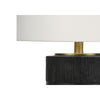 Lighting, 24''H, Table Lamp, Black Resin, Ivory / Cream Shade, Contemporary - Monarch