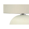 =''Lighting, 18''''H, Table Lamp, Ivory / Cream Shade, Cream Ceramic, Contemporary - Monarch