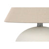 Lighting, 16''H, Table Lamp, Cream Shade, Cream Ceramic, Contemporary - Monarch