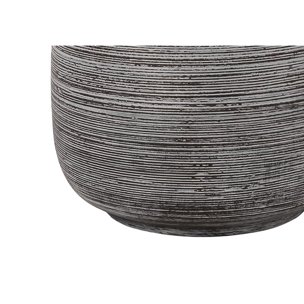 Lighting, 19''H, Table Lamp, Grey Ceramic, Ivory / Cream Shade, Contemporary - Monarch