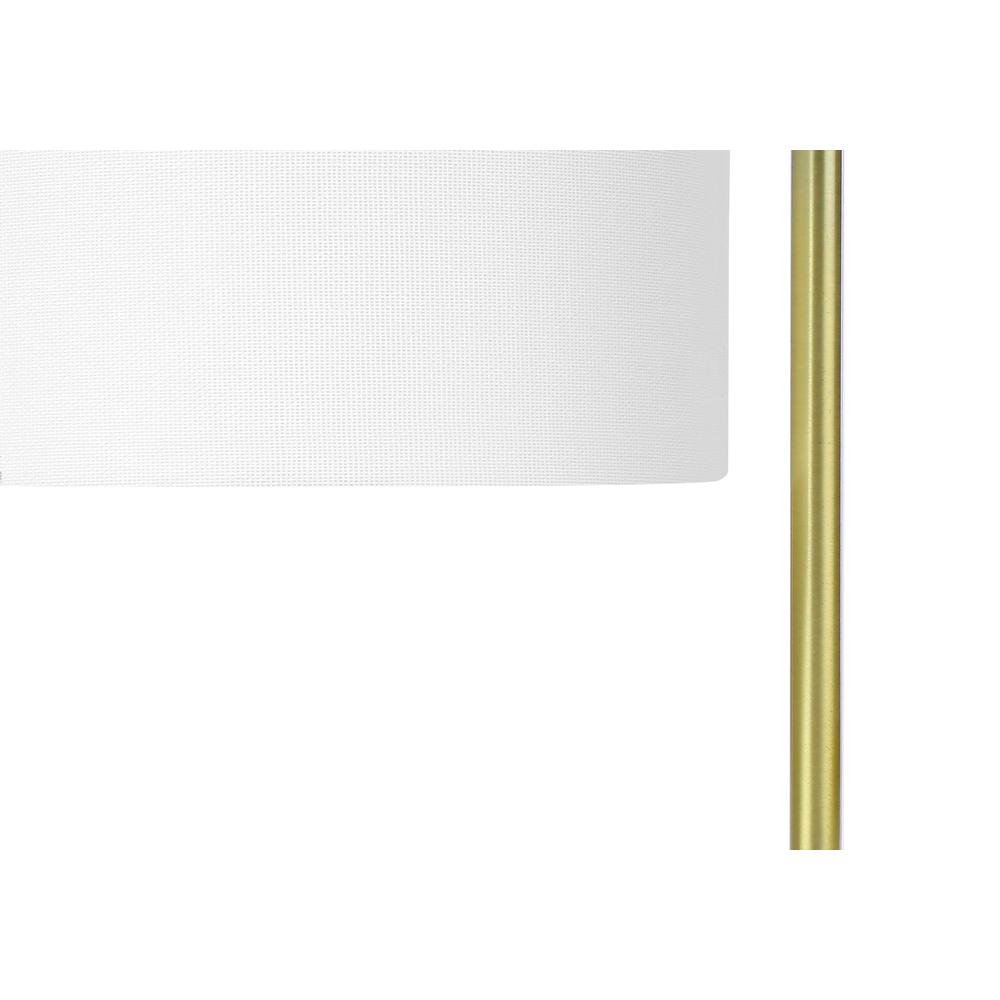 Lighting, 20''H, Table Lamp, White Marble, Ivory / Cream Shade, Contemporary - Monarch