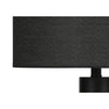 Lighting, 28''H, Table Lamp, Black Metal, Black Shade, Contemporary, Modern - Monarch