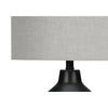 Lighting, 24''H, Table Lamp, Black Concrete, Grey Shade, Contemporary - Monarch