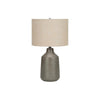 Lighting, 24''H, Table Lamp, Grey Concrete, Beige Shade, Contemporary - Monarch