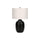 =''Lighting, 26''''H, Table Lamp, Black Ceramic, Ivory / Cream Shade, Contemporary - Monarch