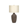 Lighting, 27''H, Table Lamp, Grey Ceramic, Beige Shade, Contemporary - Monarch