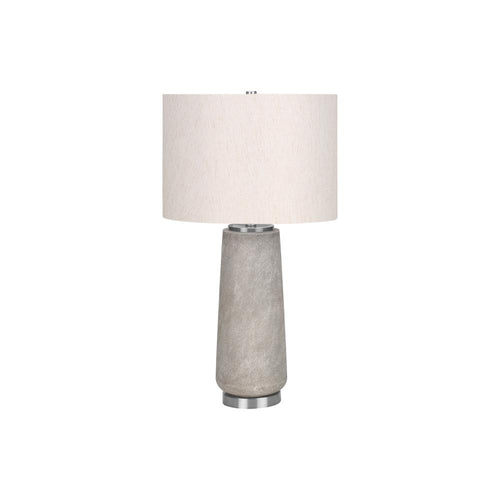 Lighting, 29''H, Table Lamp, Grey Resin, Ivory / Cream Shade, Modern - Monarch