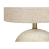 Lighting, 20''H, Table Lamp, Beige Concrete, Beige Shade, Contemporary - Monarch