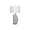 Lighting, 27''H, Table Lamp, Grey Resin, Ivory / Cream Shade, Modern - Monarch
