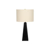 Lighting, 27''H, Table Lamp, Black Resin, Beige Shade, Modern - Monarch
