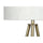 Lighting, 63''H, Floor Lamp, Brass Metal, Ivory / Cream Shade, Contemporary - Monarch
