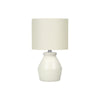 Lighting, 17''H, Table Lamp, Cream Ceramic, Ivory / Cream Shade, Modern - Monarch