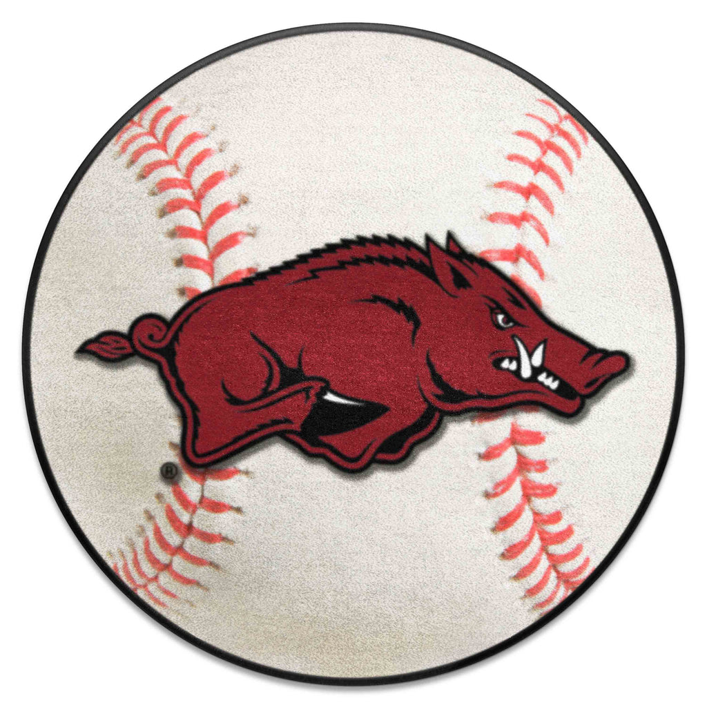 Fanmats - University of Arkansas Baseball Mat 27'' diameter
