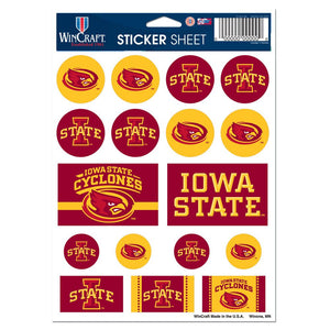 Iowa State Cyclones Decal Sheet 5x7 Vinyl - WinCraft