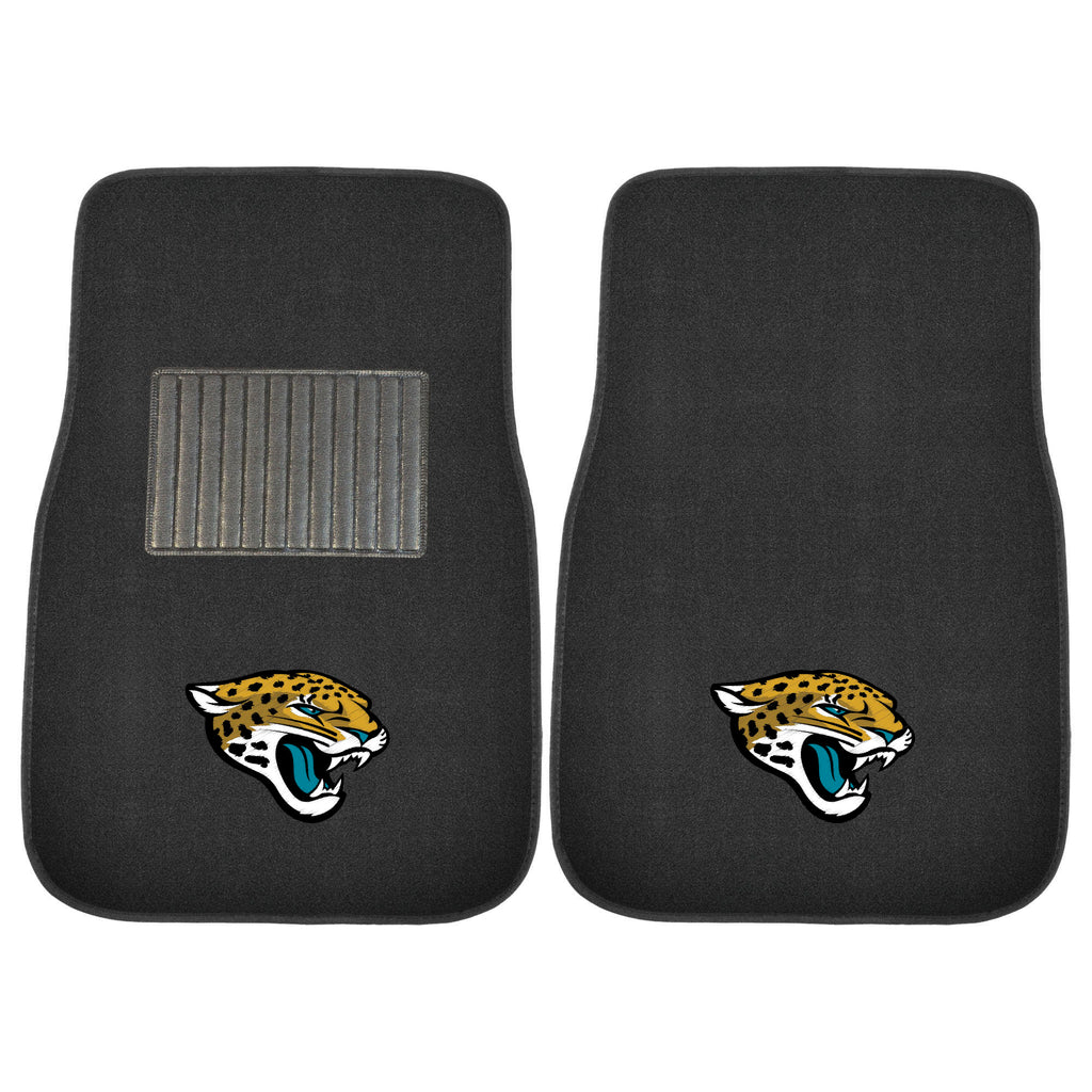 Fanmats - NFL - Jacksonville Jaguars  2-pc Embroidered Car Mat Set  17''x25.5''