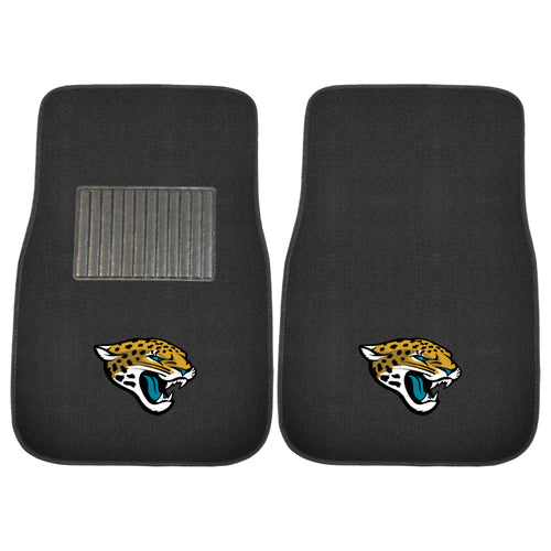 Fanmats - NFL - Jacksonville Jaguars  2-pc Embroidered Car Mat Set  17''x25.5''