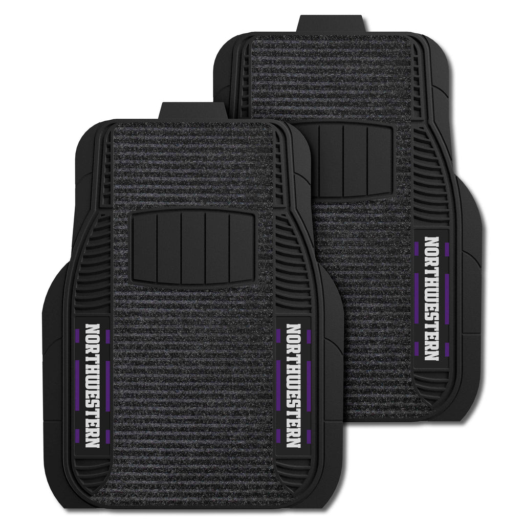 Fanmats - Northwestern University 2-pc Deluxe Car Mat Set 21''x27''
