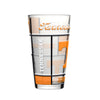 Tennessee Volunteers Pint Glass 16oz Quilted Stained Boxed - Logo Brands