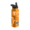 Tennessee Volunteers Quencher Bottle 34oz Stainless Steel Dreamweave - Logo Brands