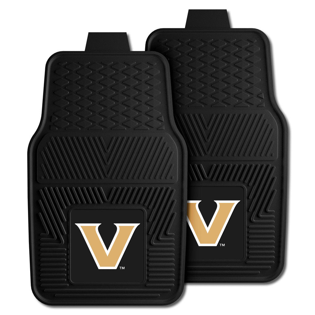 Fanmats - Vanderbilt University 2-pc Vinyl Car Mat Set 17''x27''