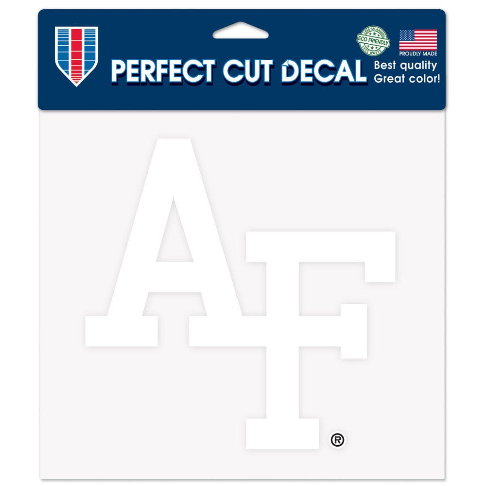Air Force Falcons Decal 8x8 Perfect Cut White - Special Order - WinCraft