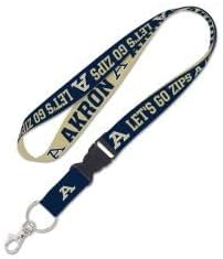 Akron Zips Lanyard with Detachable Buckle Two Tone - Special Order - WinCraft