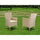 Wicker Patio Chair Cream, HVLC153V - East West Furniture