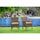 Wicker Patio Chair Brown, BKLC102A - East West Furniture