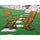 Wooden Patio Chair Natural Oil, BBSCANA - East West Furniture