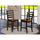 Fairwinds  Stool with  lader  back in Black  &  Cherry,  Set  of  2 - East West Furniture