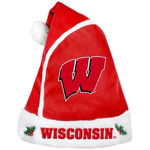 Wisconsin Badgers Basic Santa Hat - 2015 -