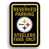 Pittsburgh Steelers Sign 12x18 Plastic Reserved Parking Style -