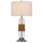 150W 3 Way Everett Bubbled Glass Table Lamp - Cal Lighting