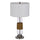 150W 3 Way Everett Bubbled Glass Table Lamp - Cal Lighting