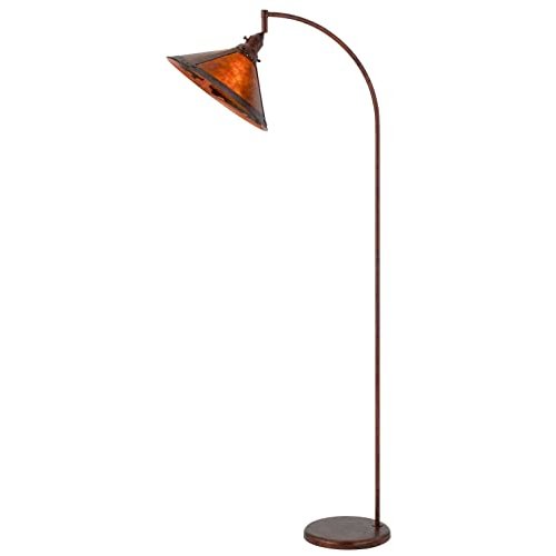 60W Downbridge Adjustable Metal Floor Lamp With Mica Shade - Cal Lighting
