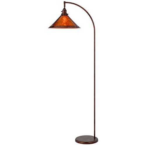 60W Downbridge Adjustable Metal Floor Lamp With Mica Shade - Cal Lighting